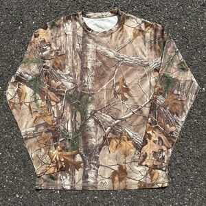Realtree Xtra Camoflague Long Sleeve Shirt Men's Large